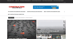 Desktop Screenshot of constructionmarketingideas.com