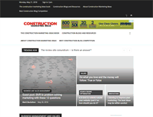 Tablet Screenshot of constructionmarketingideas.com